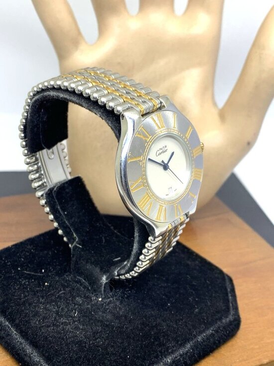 Cartier Must 21 XL Women\'s Watch W10052F4 Swiss Quartz Two Tone Steel 35mm main image 9